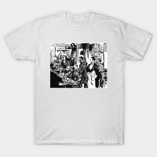 Scene At A French Café, Auguste Brouet 1924 T-Shirt